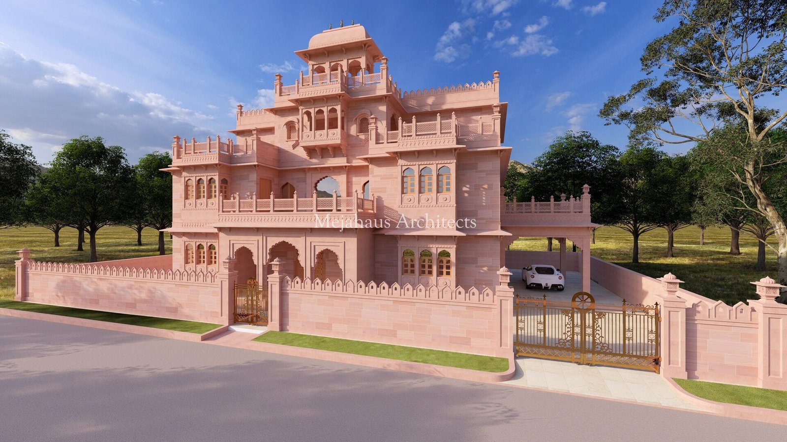 Sandstone Row Haveli — Udaipur, Rajasthan