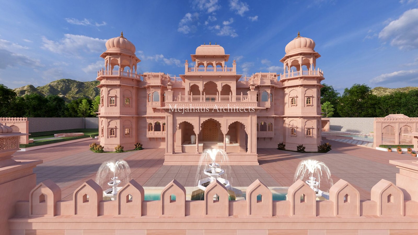 Padmini Resort and Spa with fountains